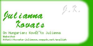 julianna kovats business card